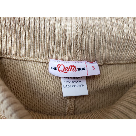 (S5) The Delta Box Women's Shorts Size S Knit Pull On Biker Style Beige Sport - Picture 6 of 7
